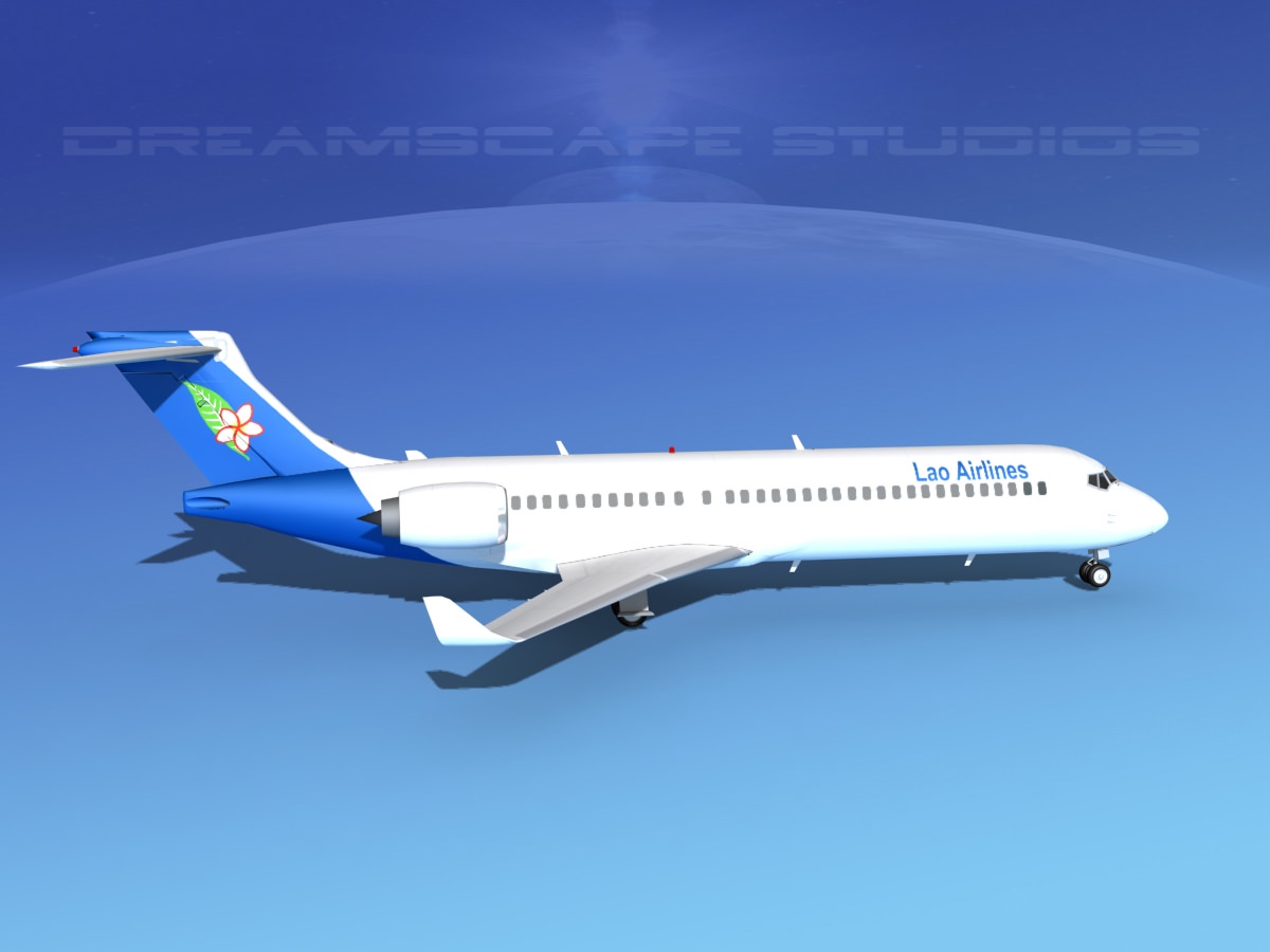 Comac ARJ21-700 Lao Airlines 3D model_4