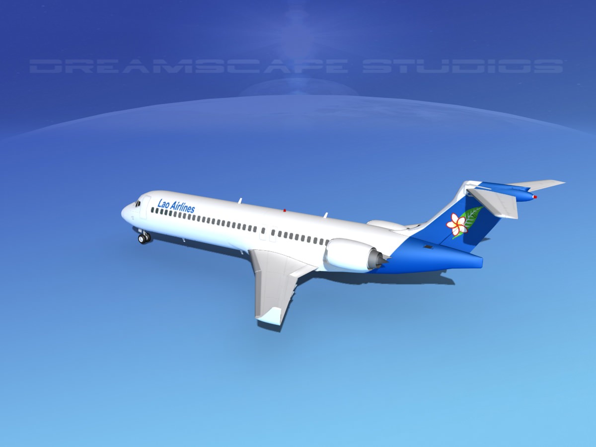 Comac ARJ21-700 Lao Airlines 3D model_7