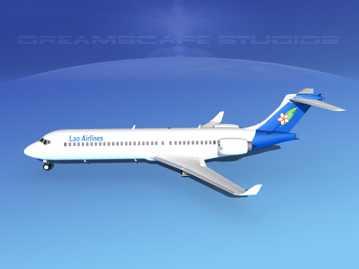 Comac ARJ21-700 Lao Airlines 3D model_9