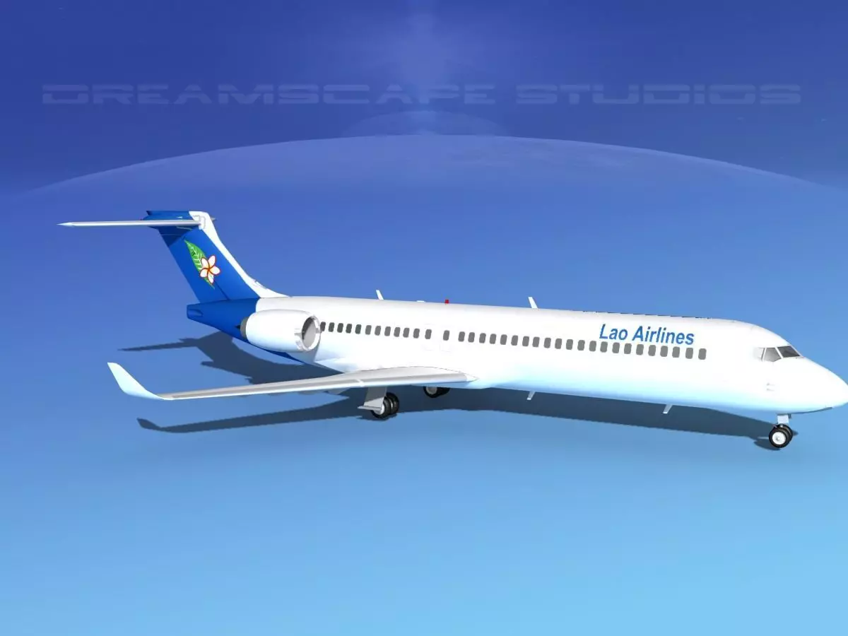Comac ARJ21-700 Lao Airlines 3D model_0