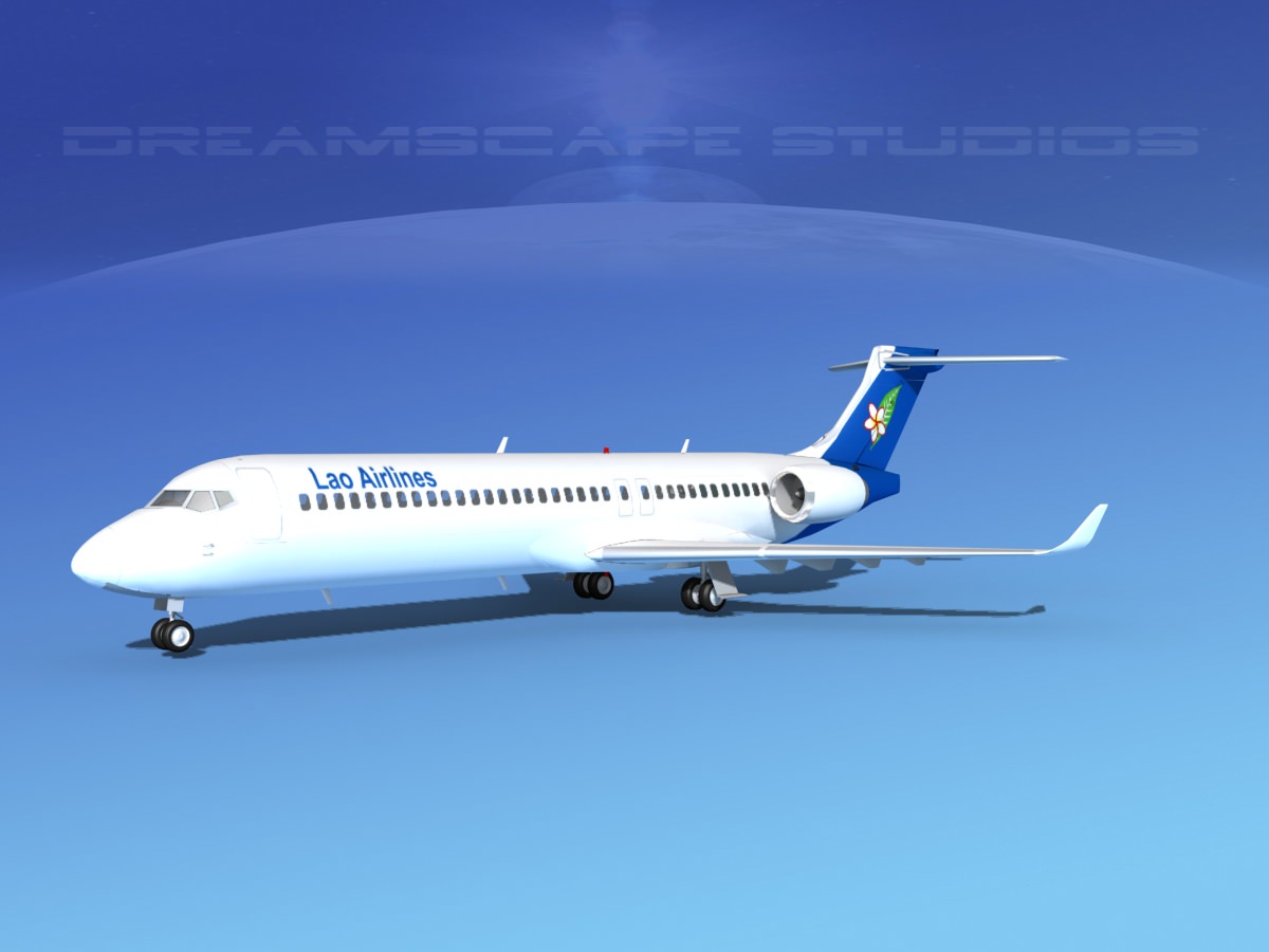 Comac ARJ21-700 Lao Airlines 3D model_1