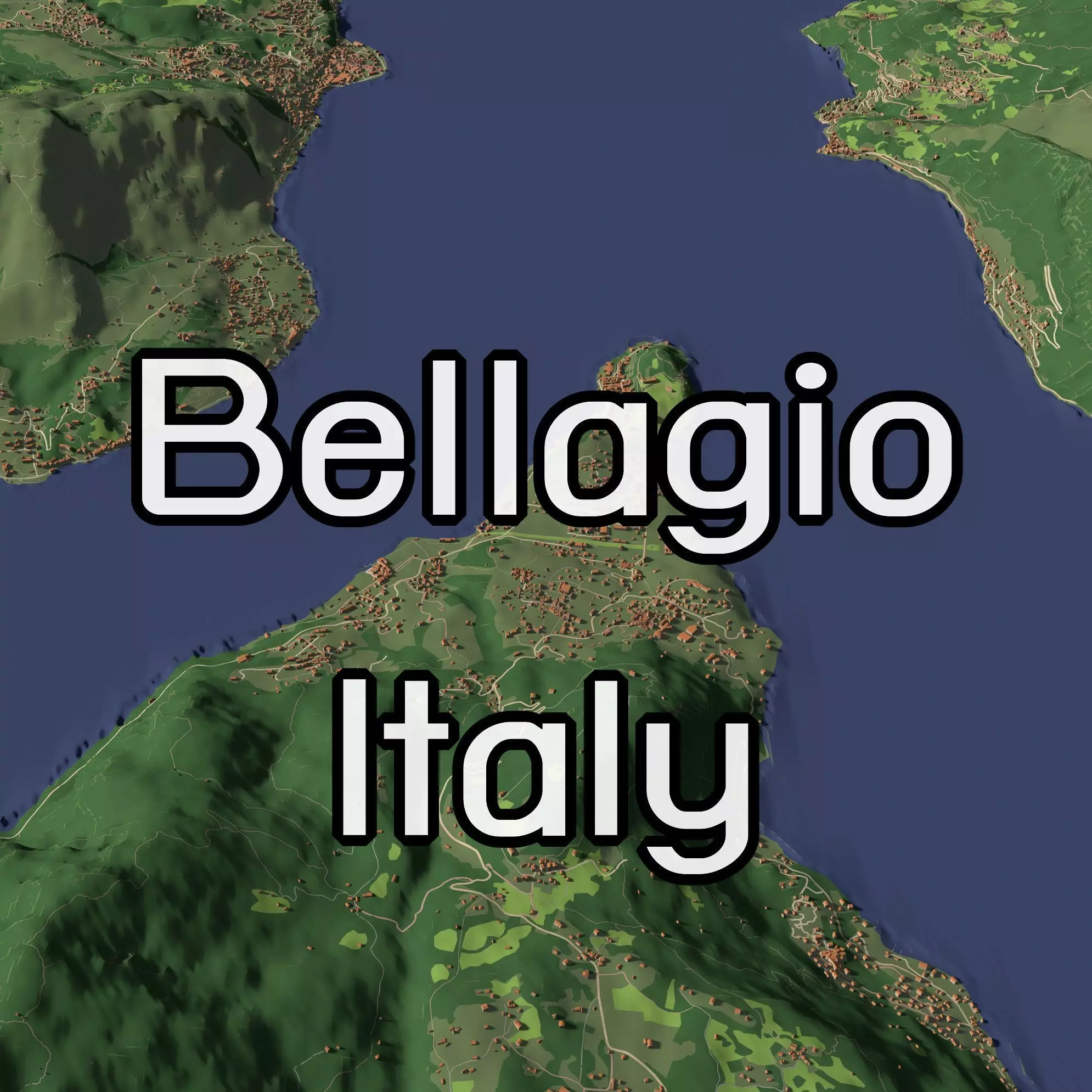 Bellagio Como Italy - city and urban 3D model