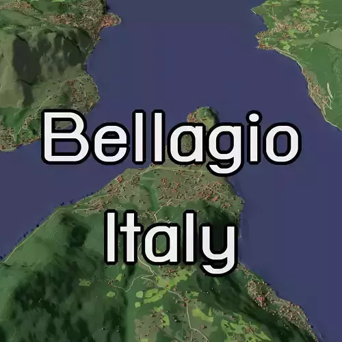 Bellagio Como Italy - city and urban 3D model