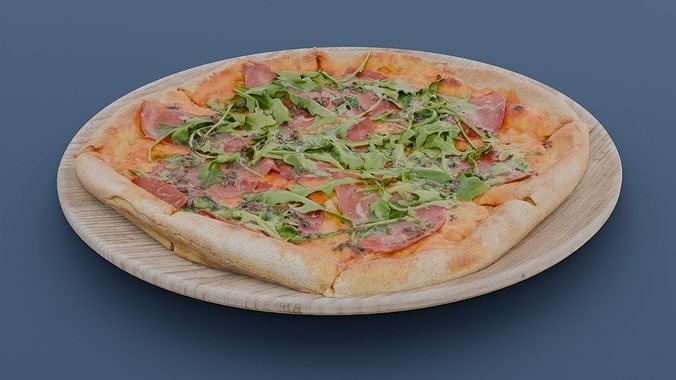 Pizza 3D Model Low-poly 3D model