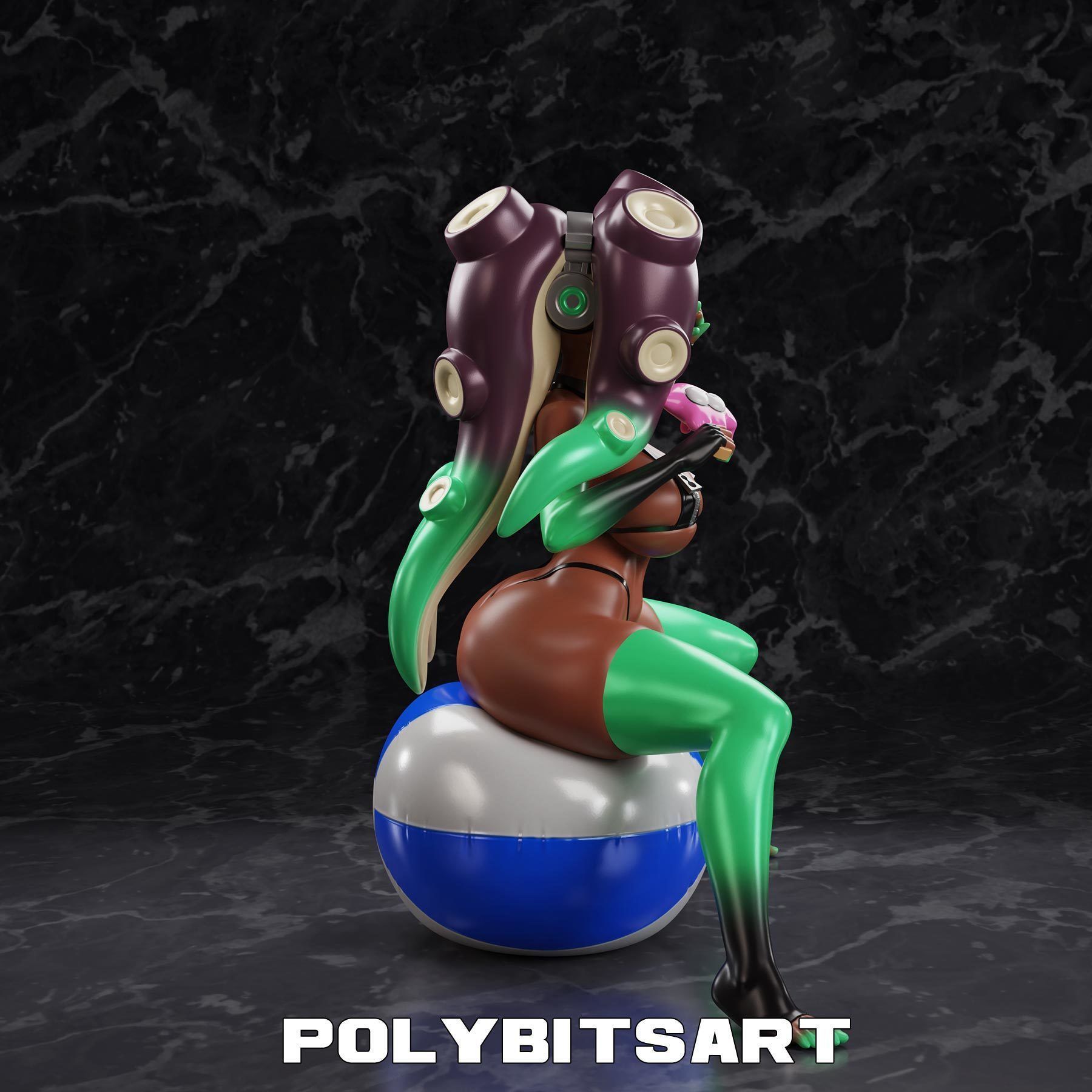 Marina Summer Bikini Figure 3D print model_2