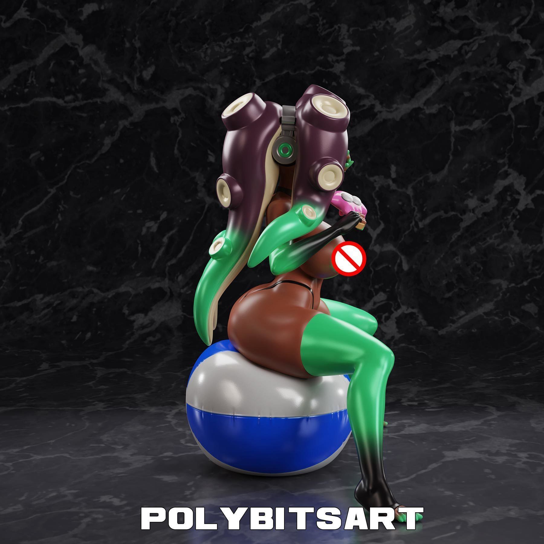 Marina Summer Bikini Figure 3D print model_11