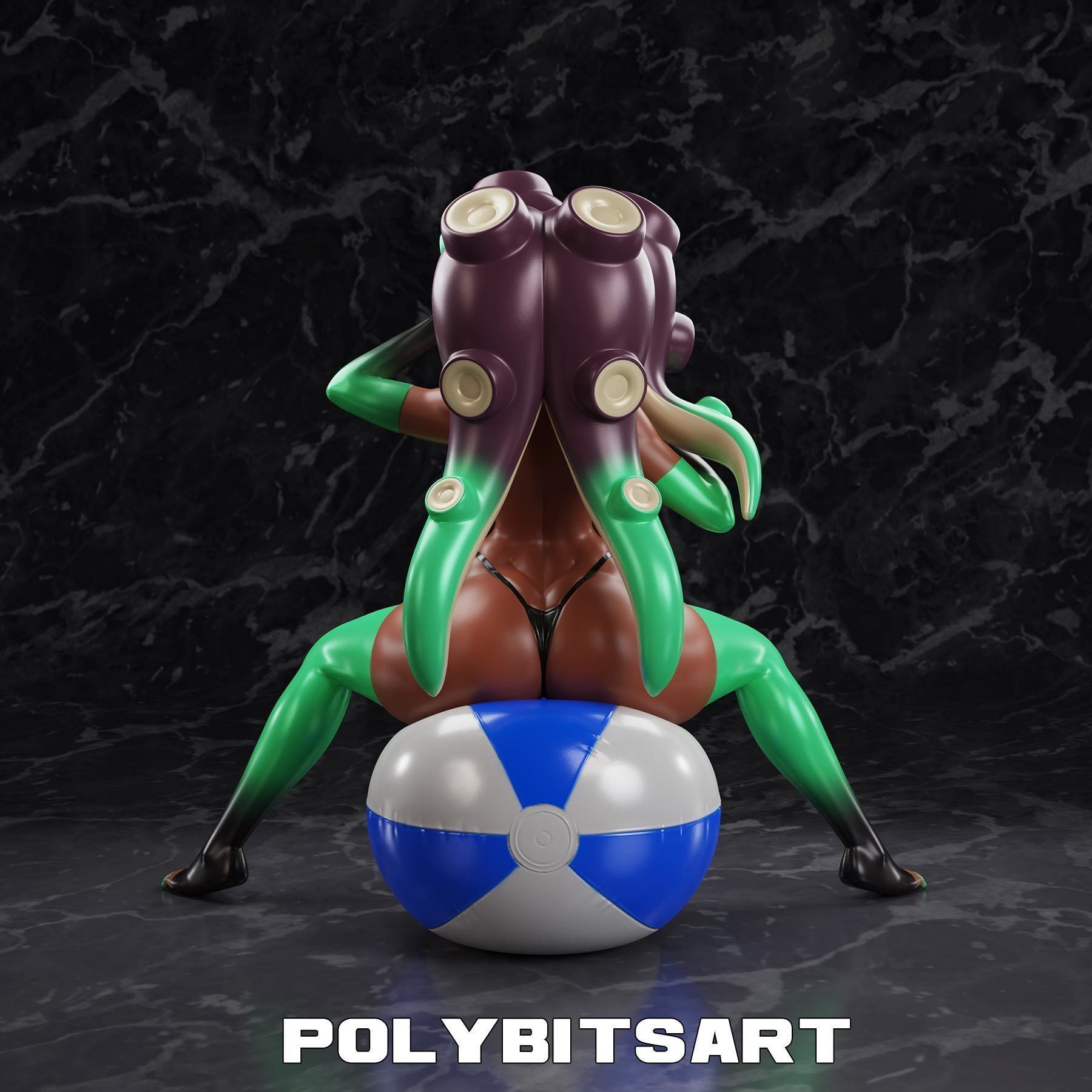 Marina Summer Bikini Figure 3D print model_12