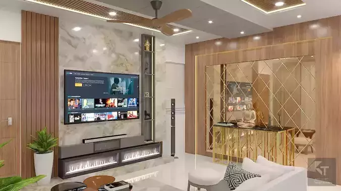 Drawing Room Interiors - 2 3D model