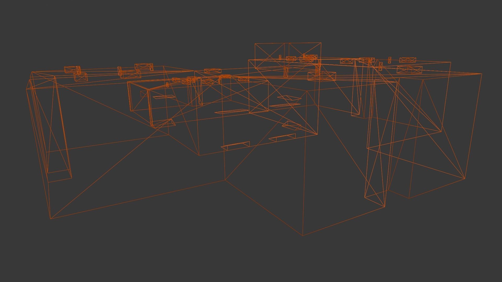 Hospital Building 3D Model Low-poly 3D model_14