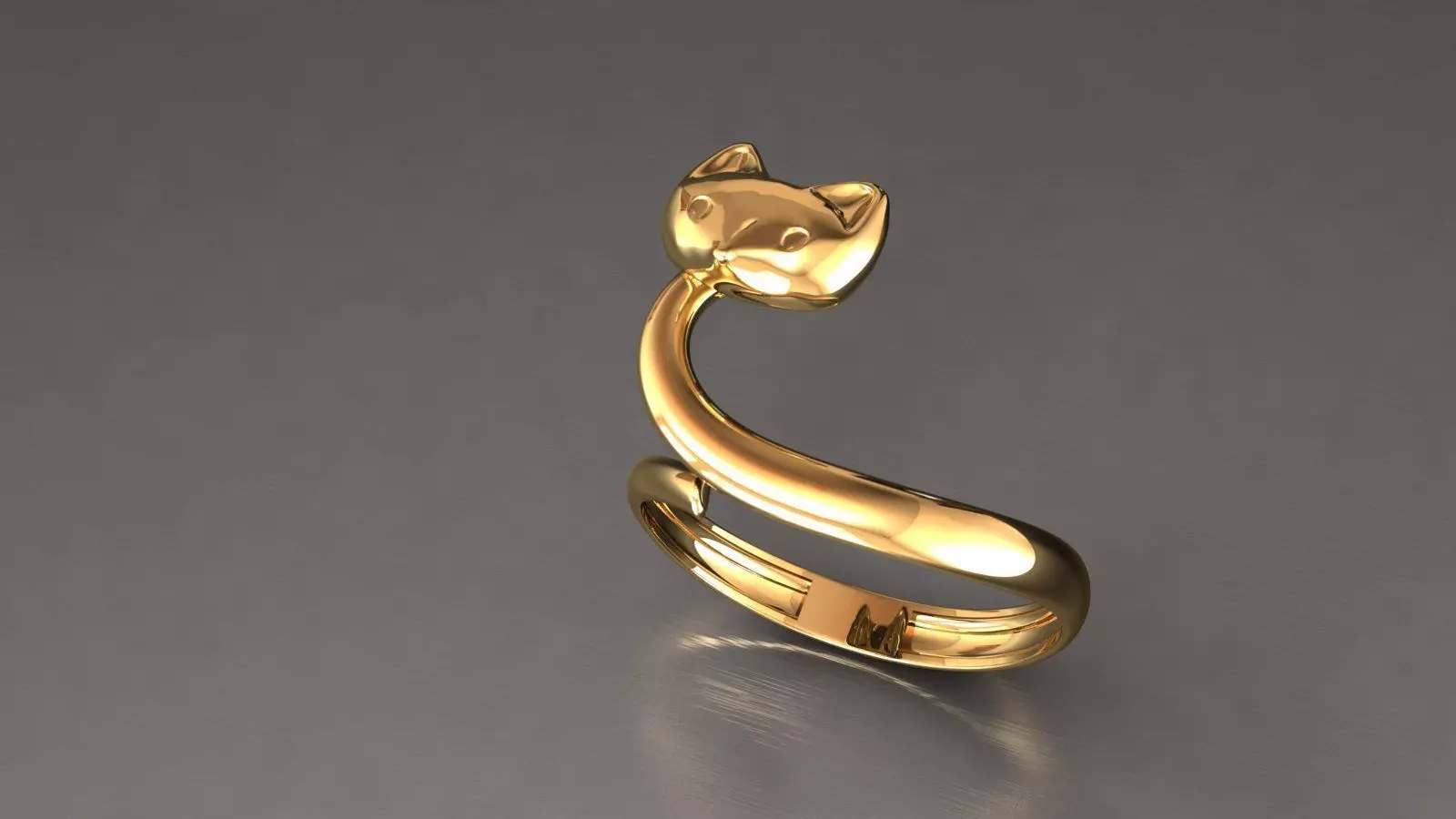 Cat ring 3D print model