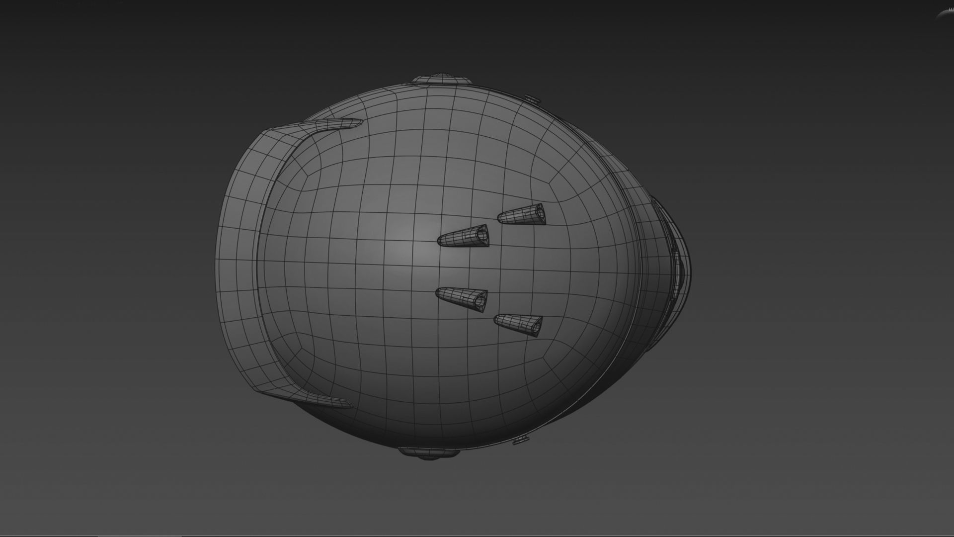 F1 Helmet Verstappen  Low-poly 3D model_8
