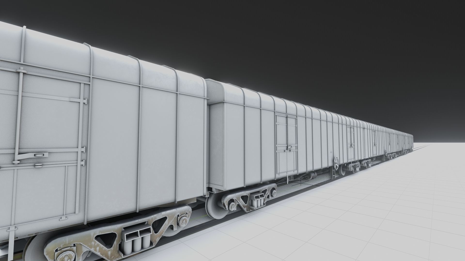IRCTC Indian Freight Train 3D Model 3D model_6