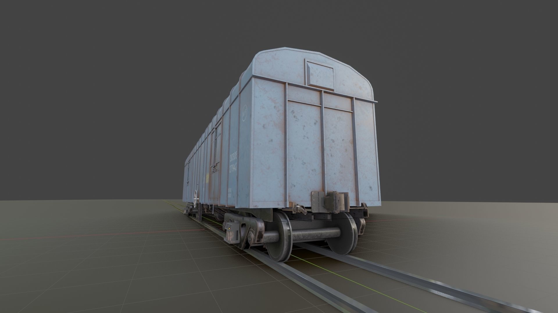 IRCTC Indian Freight Train 3D Model 3D model_2