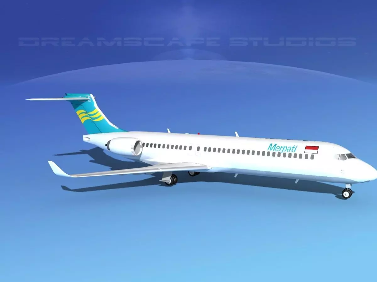 Comac ARJ21-700 Merpati Nusantara 3D model