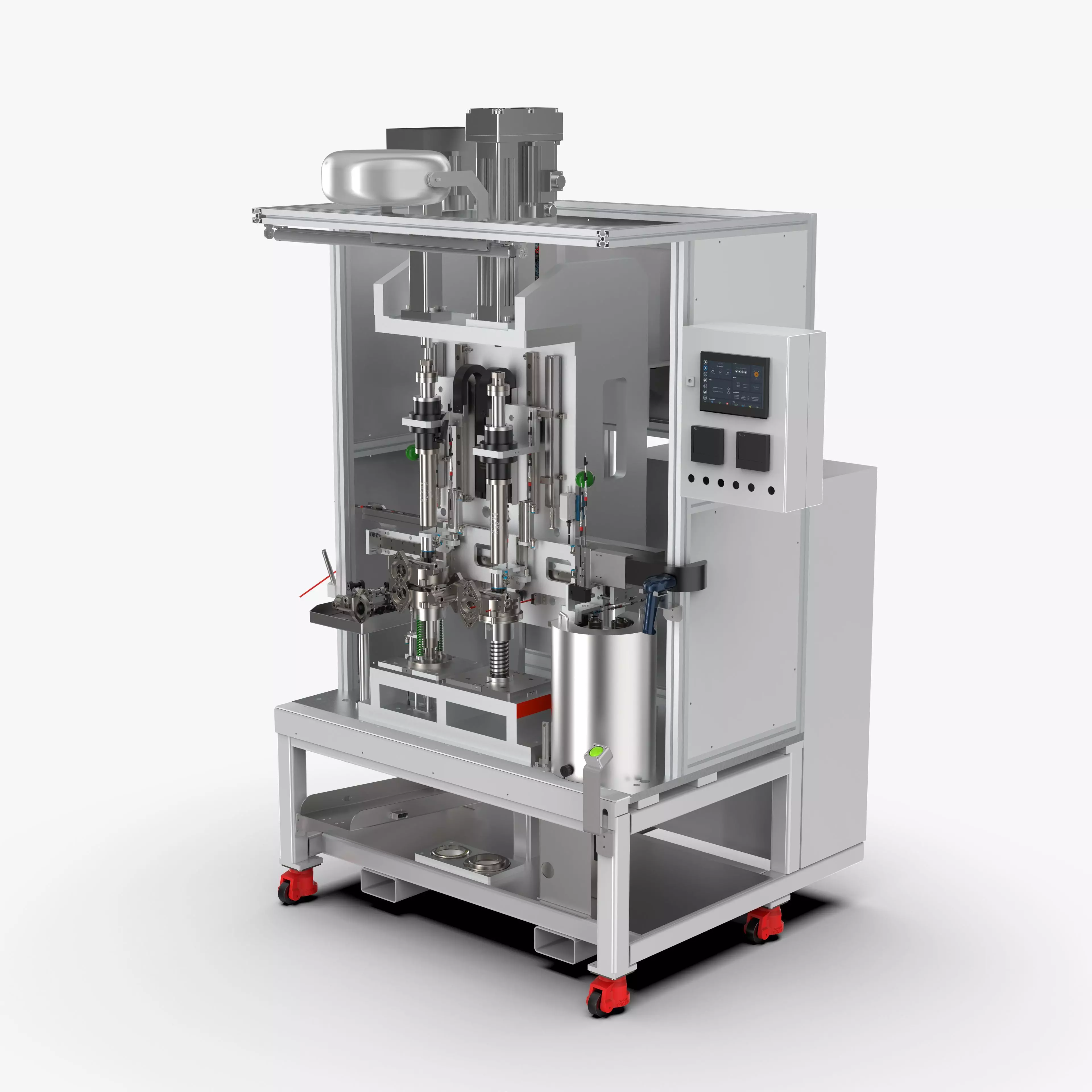 Automatic Bearing and Circlip Press Fitting Machine 3D model_0