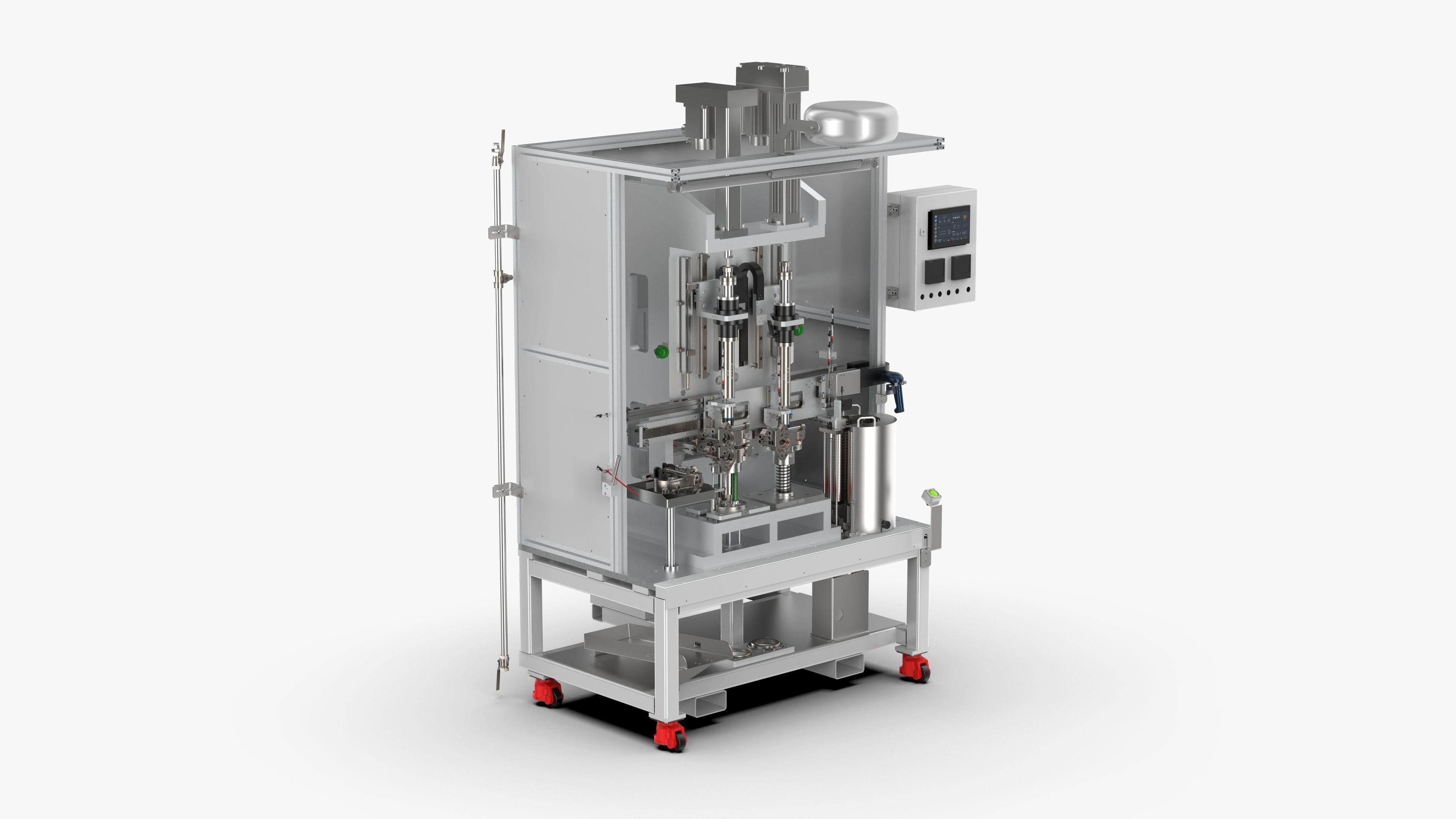 Automatic Bearing and Circlip Press Fitting Machine 3D model_2