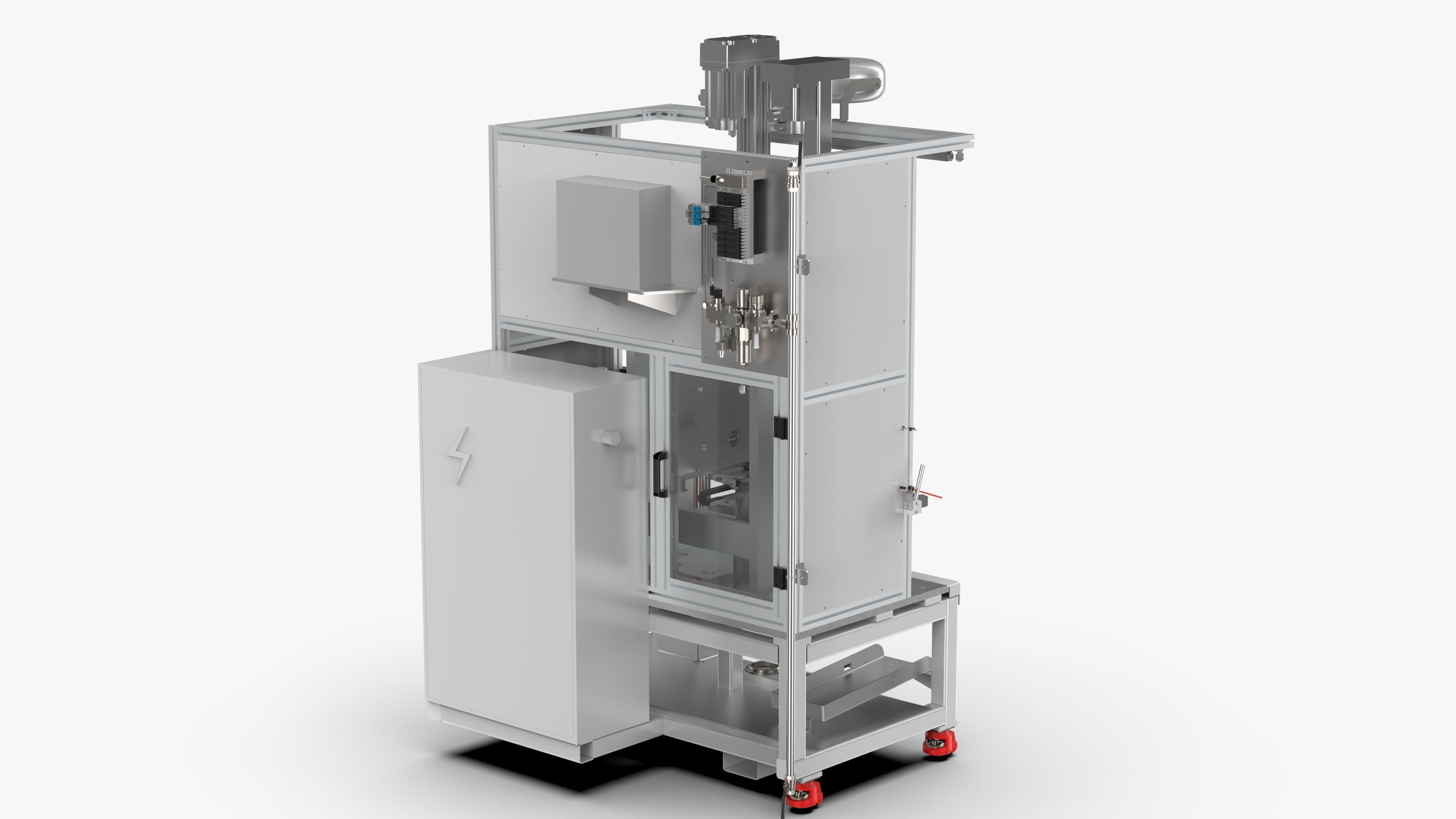 Automatic Bearing and Circlip Press Fitting Machine 3D model_4