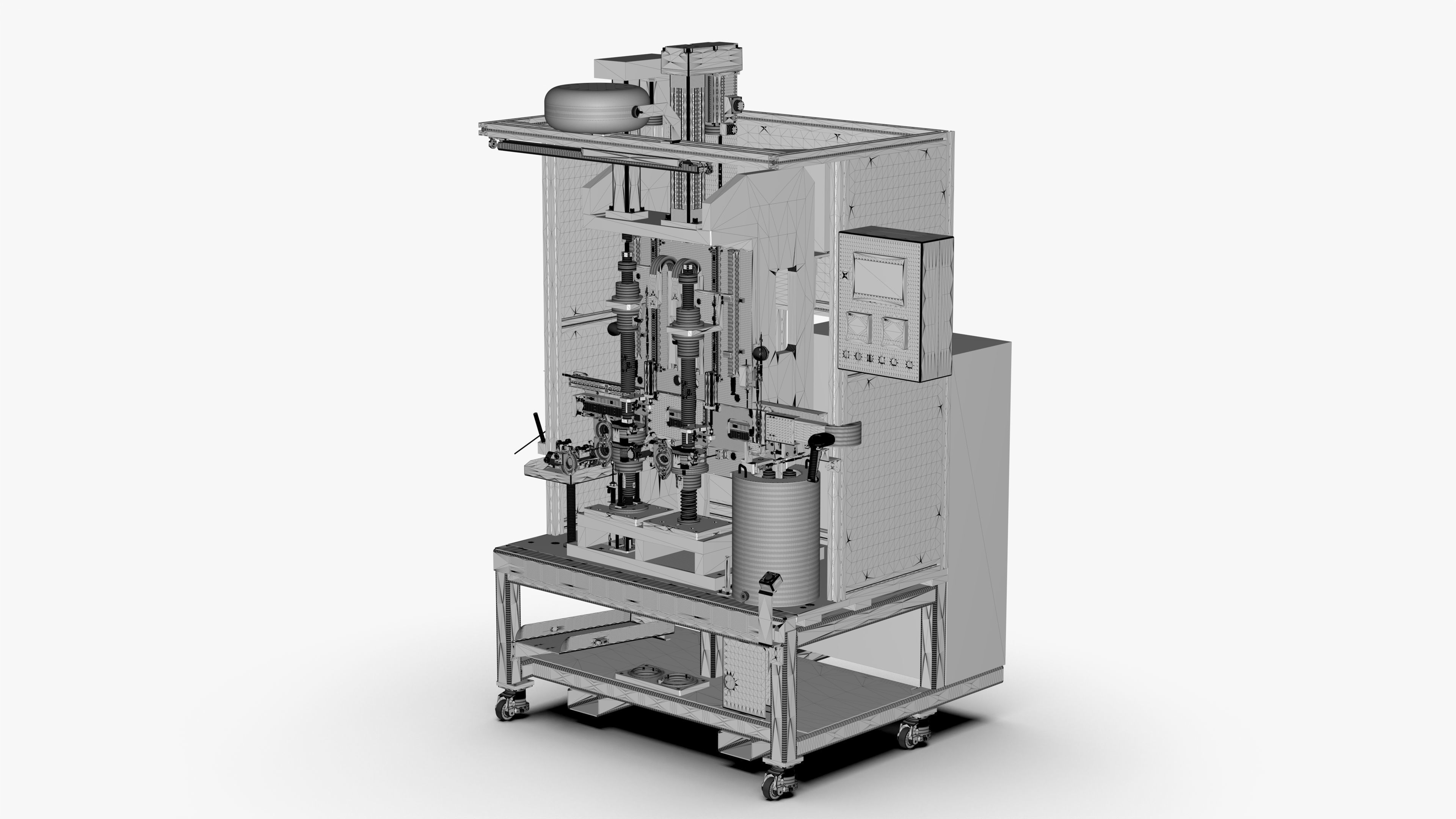 Automatic Bearing and Circlip Press Fitting Machine 3D model_20