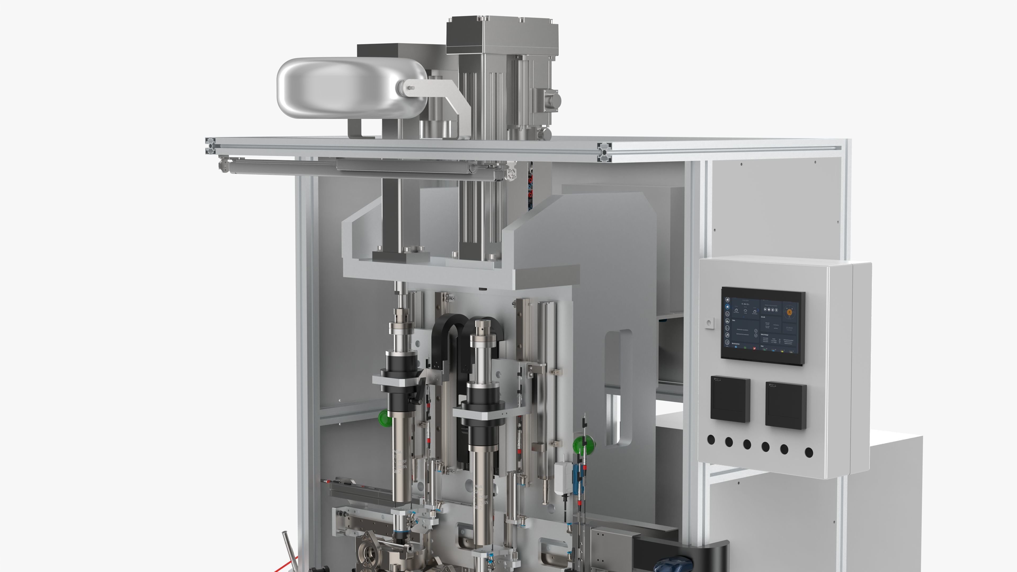 Automatic Bearing and Circlip Press Fitting Machine 3D model_15