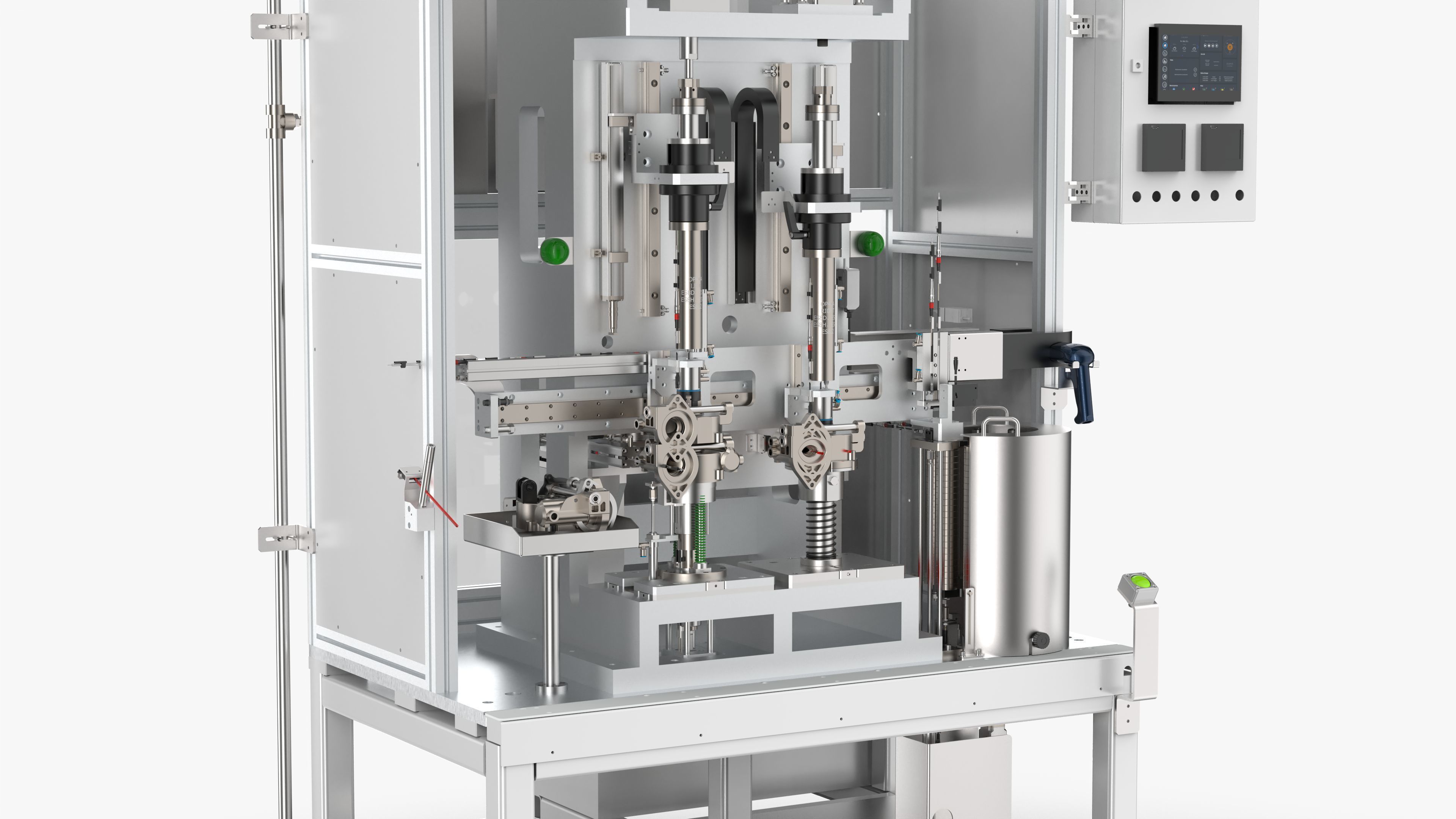 Automatic Bearing and Circlip Press Fitting Machine 3D model_10