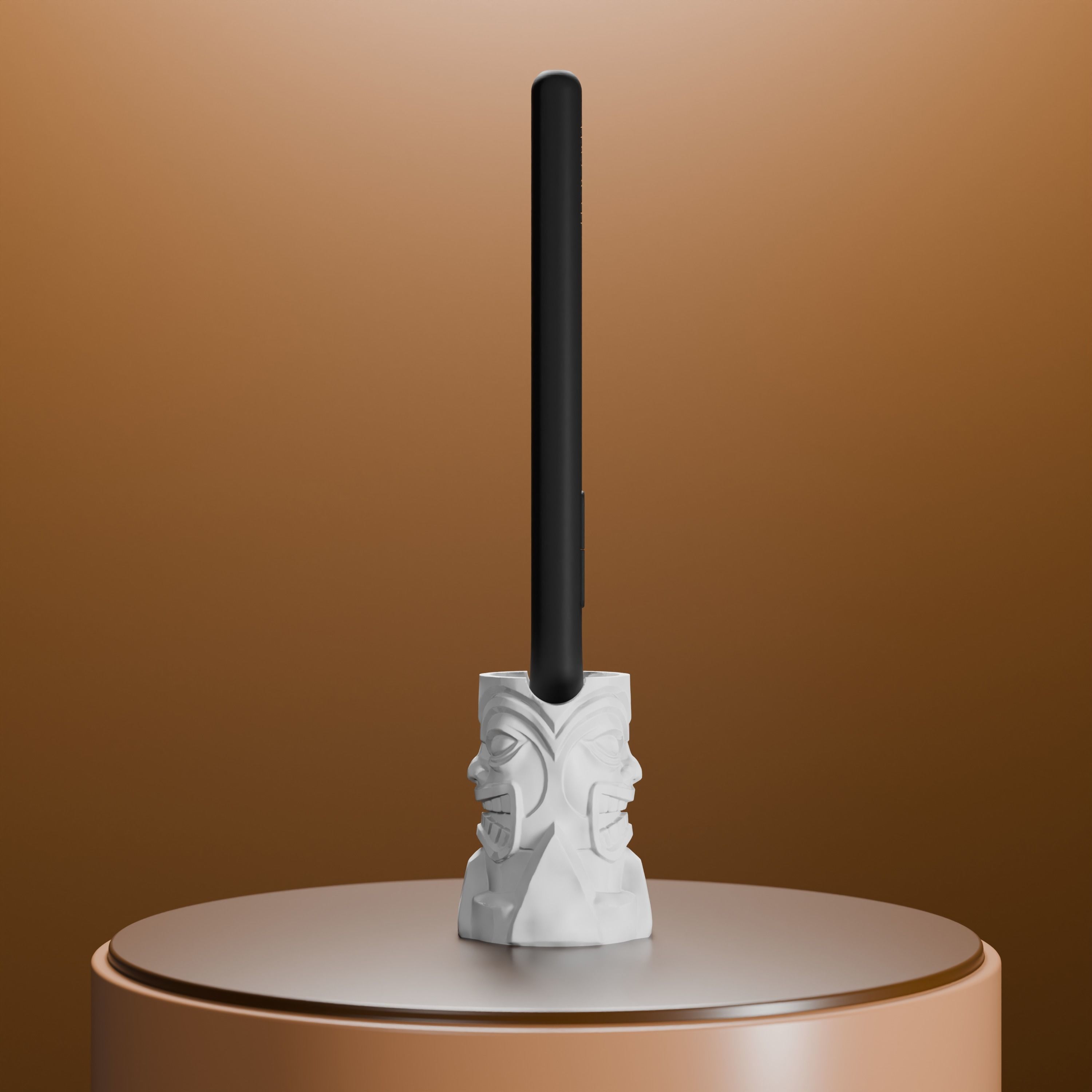 Tiki Wacom Pen Holder 3D print model_5