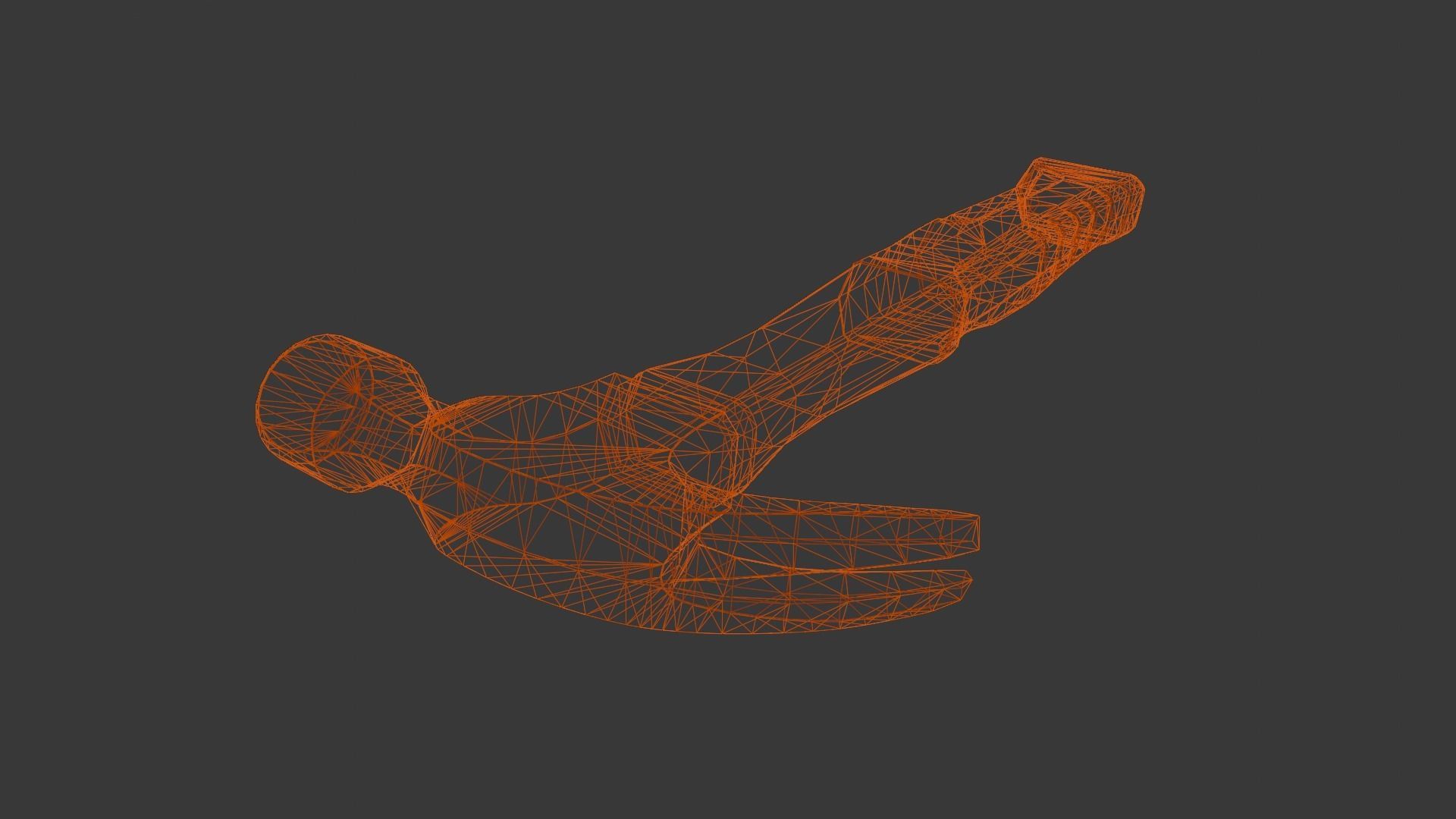 Hammer 3D Model Low-poly 3D model_10