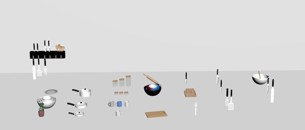 Kitchen Asset pack 3D print model_7