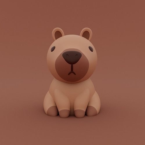 Cute Capybara 3D print model
