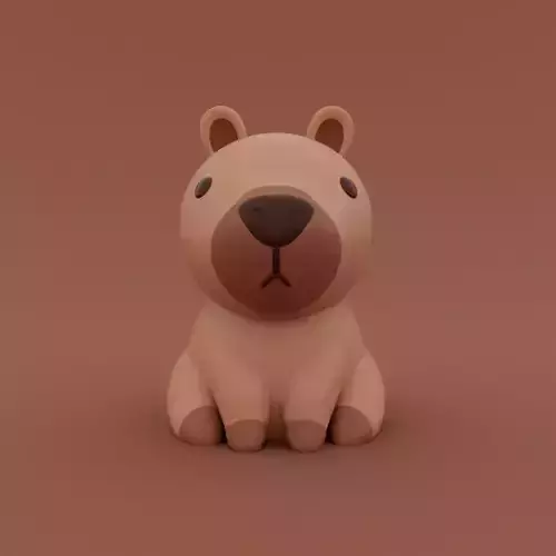 Cute Capybara 3D print model