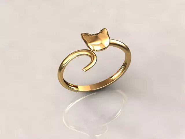 cat ring 2 3D print model