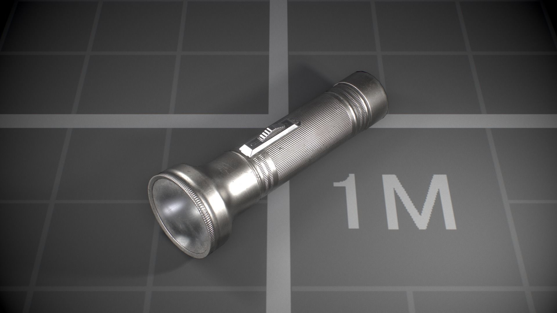 Used Soviet Flashlights Low-poly 3D model_2