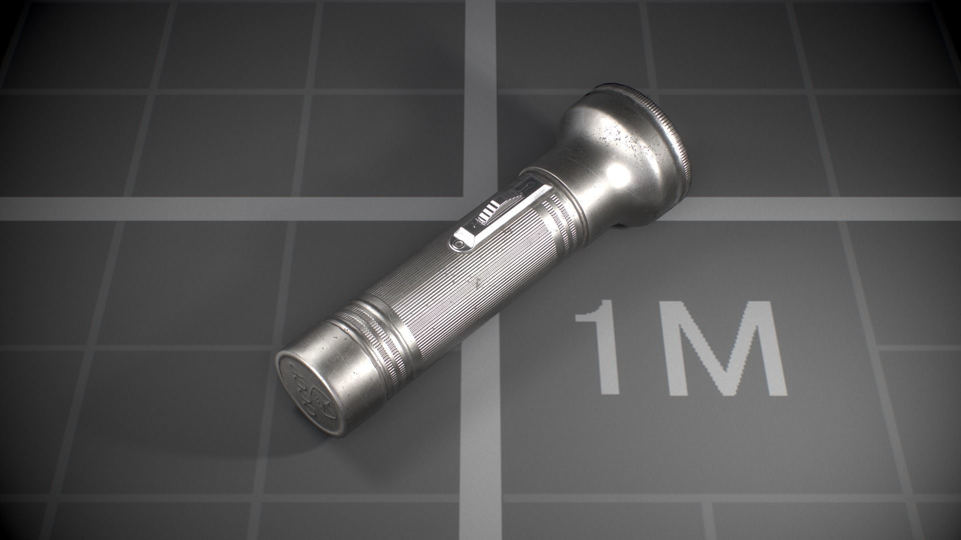 Used Soviet Flashlights Low-poly 3D model_3