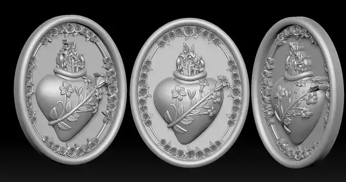 Most Chaste Heart of Joseph 3D Print Model 3D print model Most Chaste Heart of Joseph 3D Print Model 3D print model