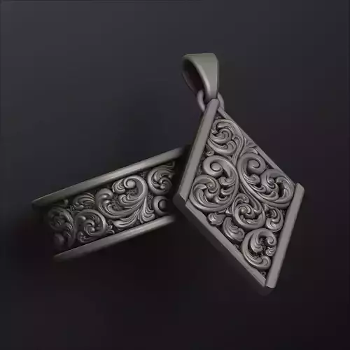 Ornamental Baroque Pendant Ring Collection