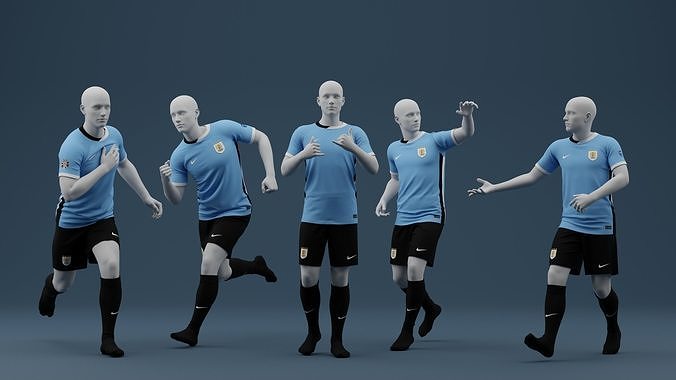 Uruguay 2024 Home Jersey 3D model