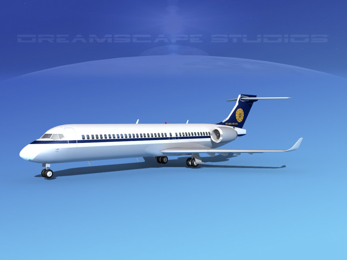 Comac ARJ21-700 Myanmar Airlines 3D model_1