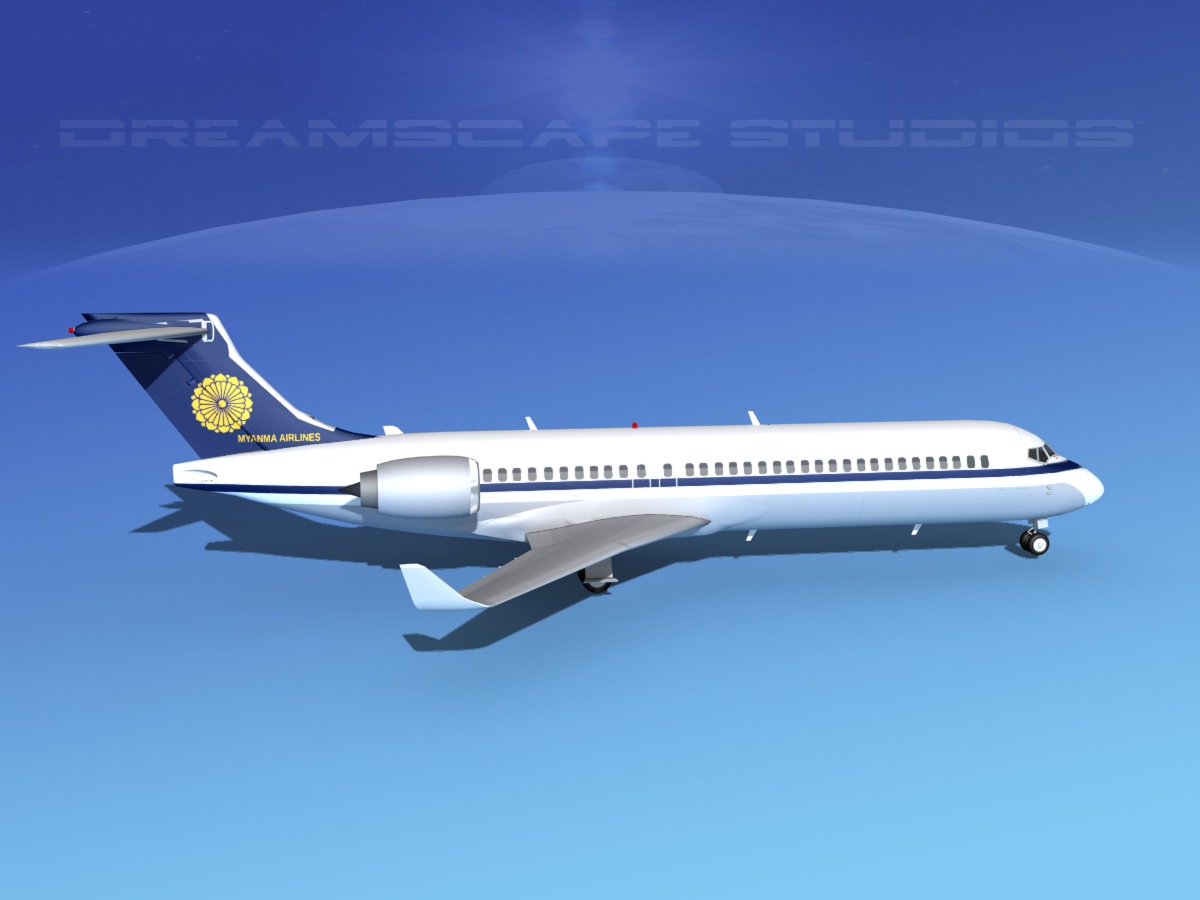 Comac ARJ21-700 Myanmar Airlines 3D model_5