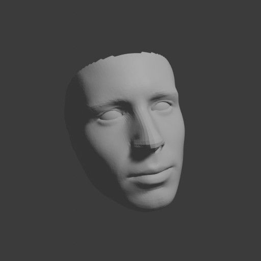 PopFace BaseMesh - Chris Evans 3D model_9