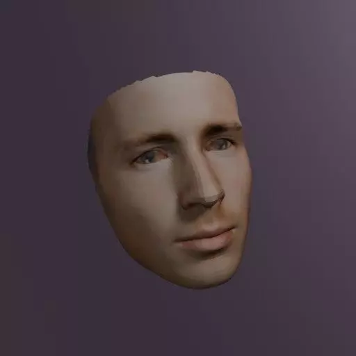 PopFace BaseMesh - Chris Evans 3D model_0