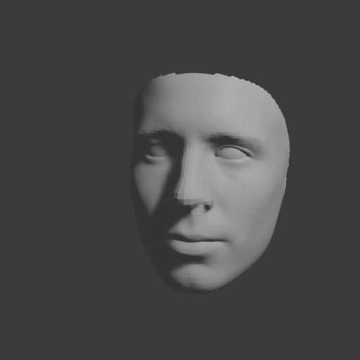PopFace BaseMesh - Chris Evans 3D model_8