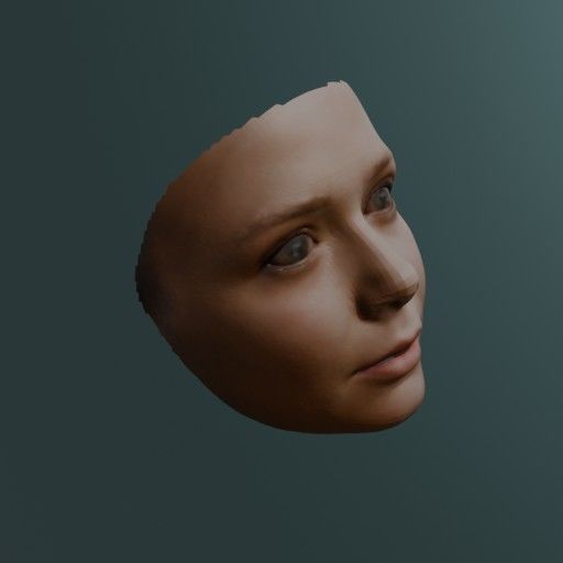 PopFace BaseMesh - Elizabeth Olsen 3D model_5