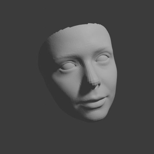 PopFace BaseMesh - Elizabeth Olsen 3D model_9