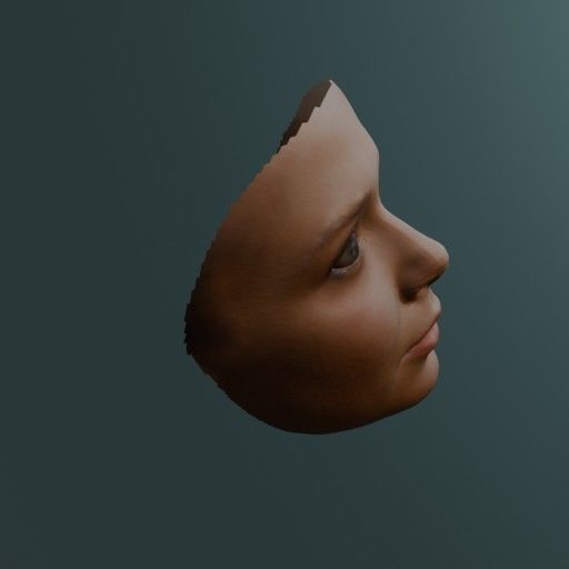 PopFace BaseMesh - Elizabeth Olsen 3D model_6