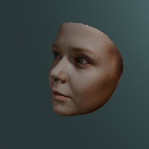 PopFace BaseMesh - Elizabeth Olsen 3D model_2
