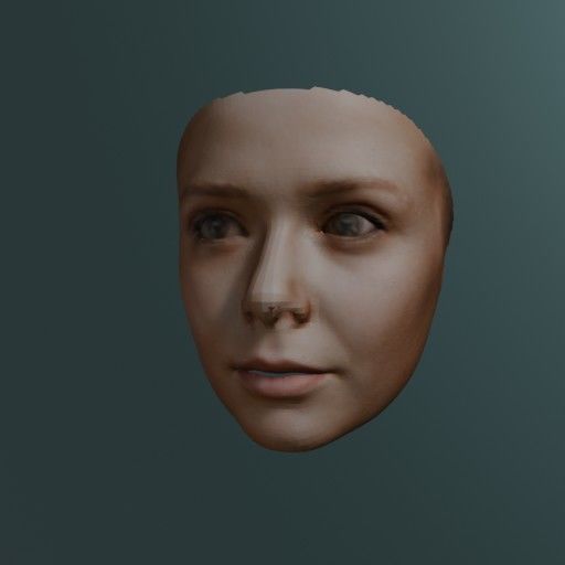 PopFace BaseMesh - Elizabeth Olsen 3D model_3
