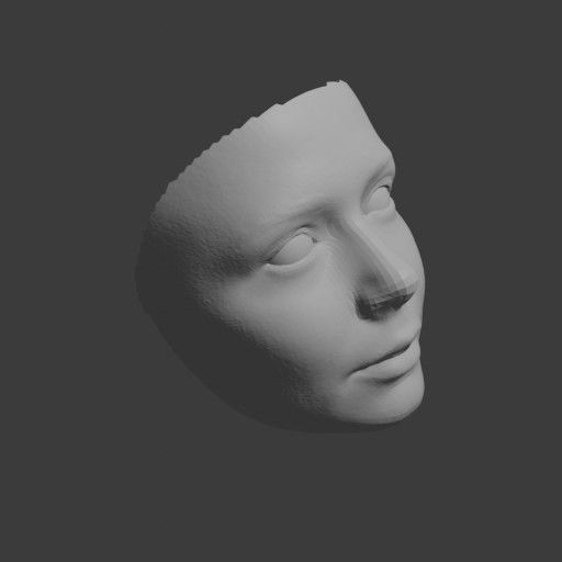 PopFace BaseMesh - Elizabeth Olsen 3D model_10