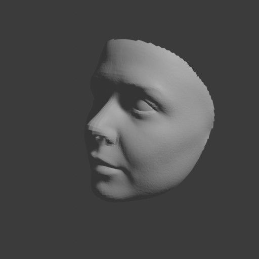 PopFace BaseMesh - Elizabeth Olsen 3D model_7