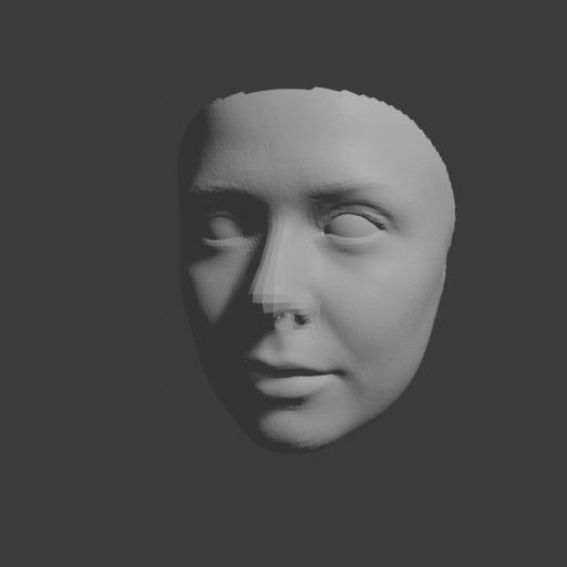PopFace BaseMesh - Elizabeth Olsen 3D model_8