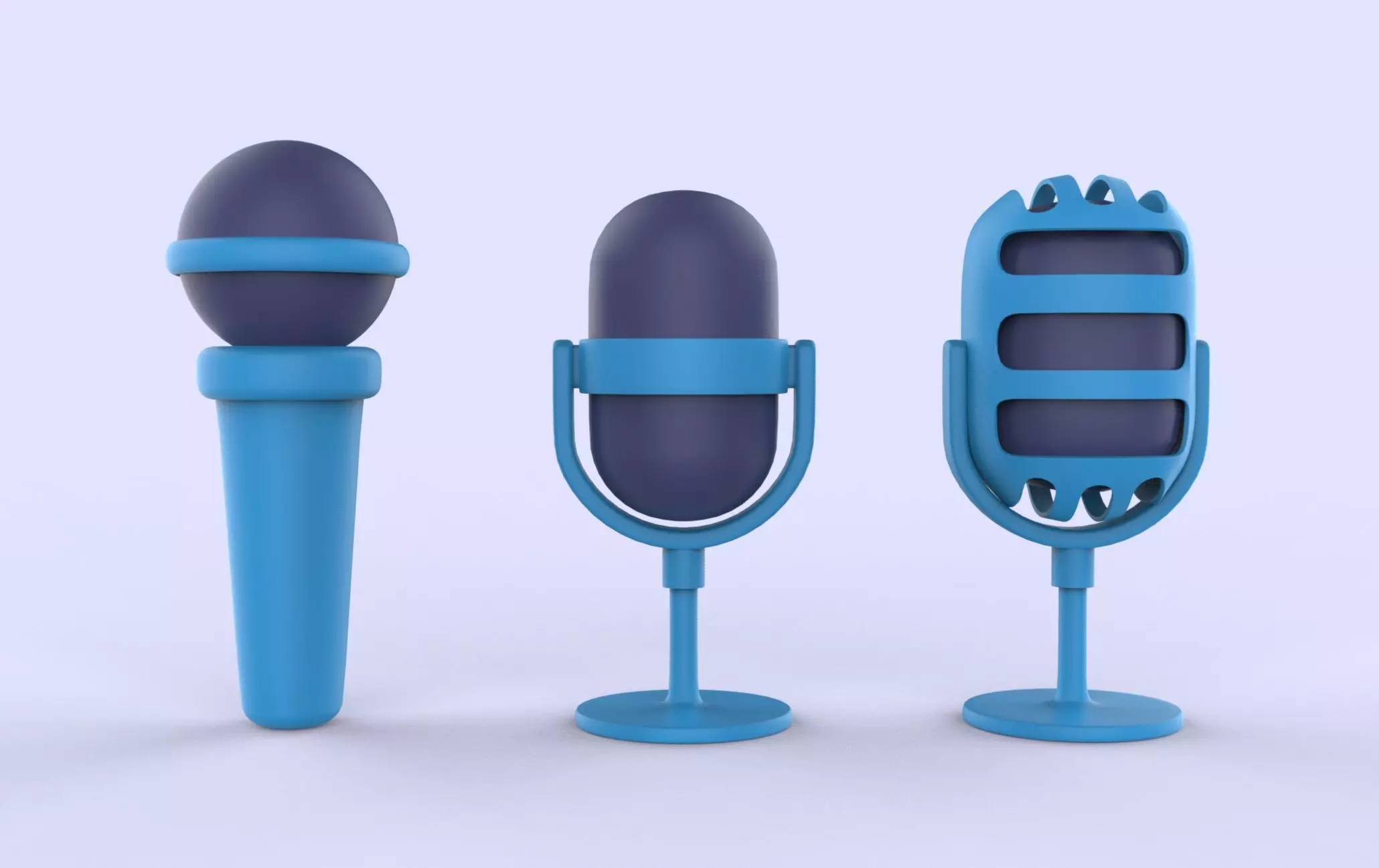 3d microphone 3D model