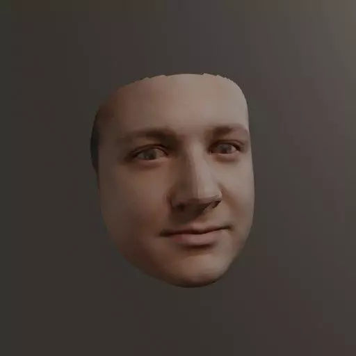 PopFace BaseMesh - Jeremy Renner 3D model_0
